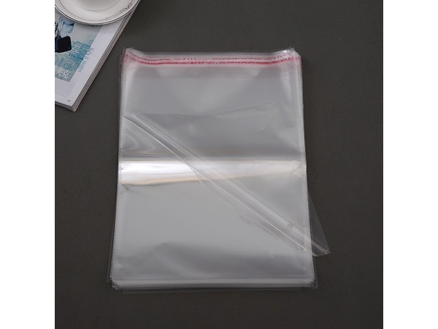 1000 Clear Self-Adhesive Seal Plastic Bags 32x22cm 1000 Clear Self-Adhesive Seal Plastic Bags 32x22cm